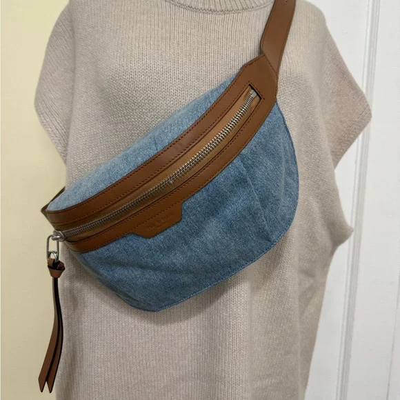 New-rag & bone Commuter Denim Belt Bag beautifully gift wrapped - Picture 6 of 7